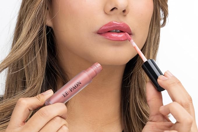 LePaon Cosmetics Pout Cloud Lipgloss – Long-wear, Transfer-Proof Matte Lipstick with High Pigment Payoff – Infused with Vitamin E for Extended Hydration (Lola)
