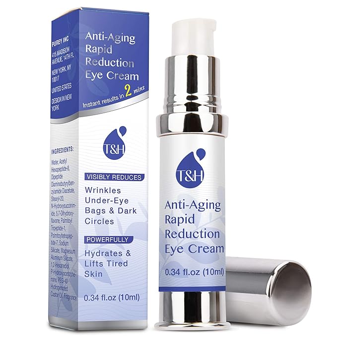 TEREZ & HONOR Anti-Aging Rapid Reduction Under-Eye Cream, Visibly and Instantly Reduces Wrinkles, Dark Circles and Eye Bags in 120 Seconds, Hydrates & Lifts Skin Rapid