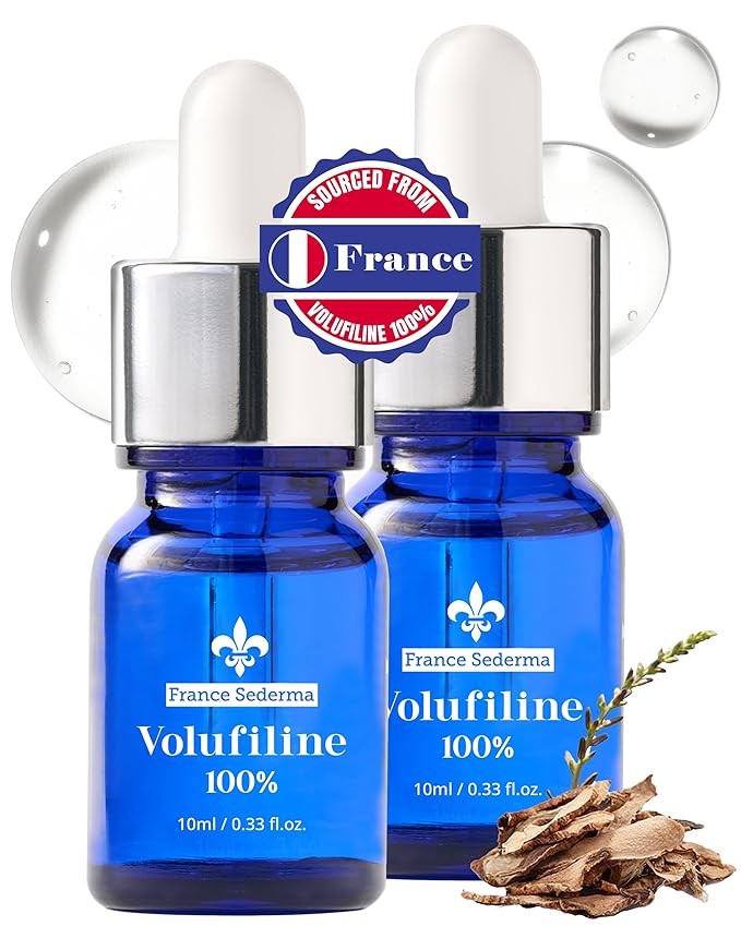Volufiline™ Booster Serum [2-Pack Value] (10ml x 2) – Sederma France Cosmetic Active | Helps Skin Look Plumper & Firmer | Mix-In Ampoule for Face Neck Body | Oil-Essence