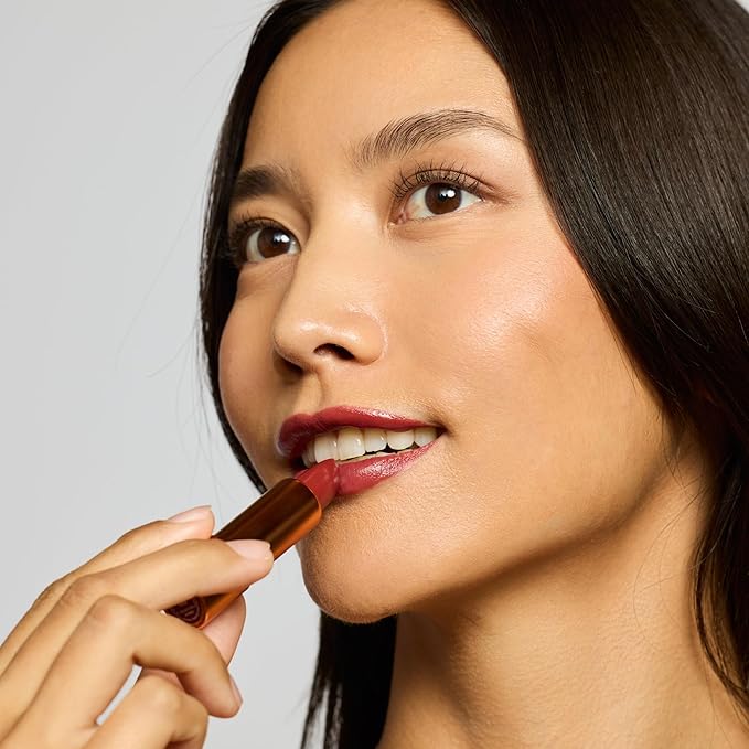 YENSA Vibrant Silk Hydrating Lip Stick - Long Lasting Lipstick with Hyaluronic Acid, Vitamin E & Super Oils - High Pigment Color & Semi Glossy Finish - Moisturizing Formula - Charm (0.12 oz)