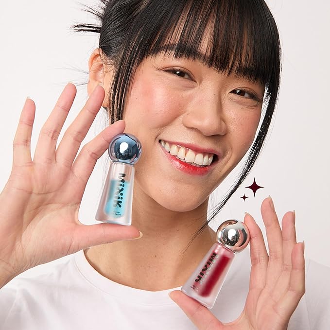 MIXIK Glossy Lip Serum, Ultra-Hydrating Lip Oil with Blue Agave, Olive & Avocado Oils for Soft and Smooth Lips, Long Lasting Moisture without the Sticky Feel (Wild Raspberry)