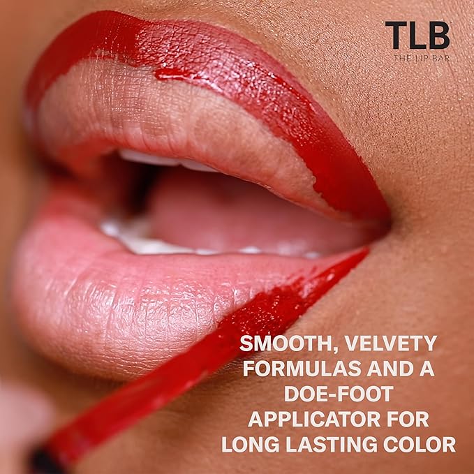 The Lip Bar - Nonstop Liquid Matte Lipstick, Rebel (Deep Burgundy) - High Pigment - One Swipe - Long Lasting - Jojoba Oil, Vitamin E - Vegan, Gluten Free, Cruelty Free - Makeup & Cosmetics - .24 fl oz