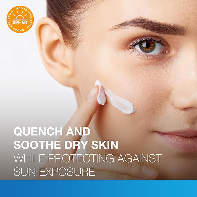 Neutrogena Hydro Boost Hyaluronic Acid Face Moisturizer with Broad Spectrum SPF 50 Sunscreen, Non-Greasy, Fragrance Free Daytime Facial Moisturizer to Hydrate & Soothe Dry Skin, 1.7 fl. oz