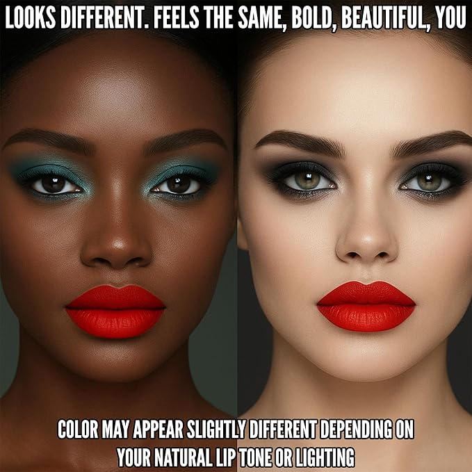 Mynena Warm Fiery Orange Red Matte Liquid Lipstick | Long-Lasting Comfort | Smudge-Proof Transfer-Resistant | Full Coverage Non-Drying | Vegan & Cruelty-Free | All-Day Wear Lip Colors | Glory