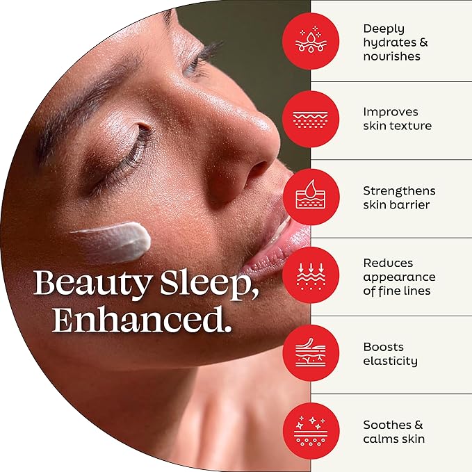Night Cream - Overnight Facial Cream with 5-ALA, Hyaluronic Acid, Ceramides and Shea Butter - Deep Hydration Over Night Moisturizer for Skin Regeneration - German Made - 1.7 Fl Oz