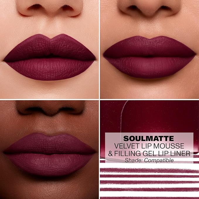 Morphe Soulmatte Velvet Lip Mousse - Air-Whipped Matte Lipstick for Women with Vitamin E to Hydrate, Soften & Smooth - Provides Long Lasting & Velvety Formula - Compatible (0.13 Fl Oz)