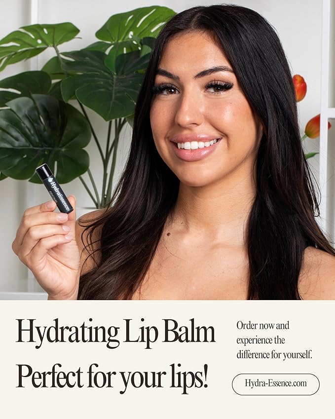 Peppermint Lip Balm 4-Pack | 7 Natural Ingredients | Beeswax Shea Butter | Moisturizing Lip Care for Dry Cracked Lips | Cooling Mint Flavor | Made in USA