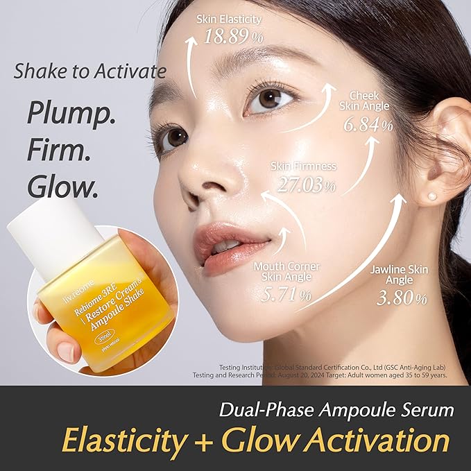 Shake-Activated Ampoule Serum Spray – Dual-Phase Plumping & Firming with Bakuchiol & Exosome (80ml)