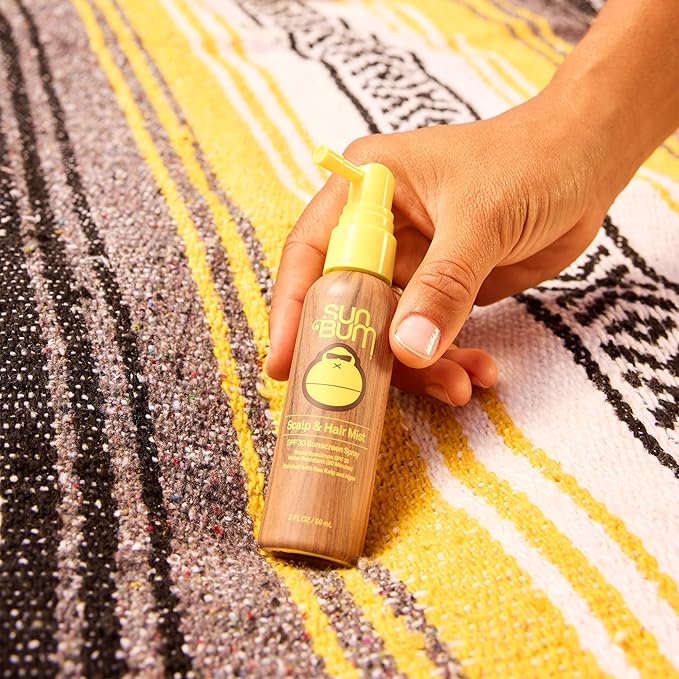 Sun Bum Original SPF 30 Sunscreen Scalp and Hair Mist - Hawaii Act 104 Compliant (Octinoxate & Oxybenzone) - Vegan - Broad Spectrum UVA/UVB Sunscreen Spray with Vitamin E - 2 oz