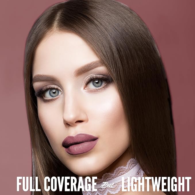 Mynena Dusty Mauve Rose Matte Liquid Lipstick | Long-Lasting Comfort | Smudge-Proof Transfer-Resistant | Full Coverage Non-Drying | Vegan & Cruelty-Free | All-Day Wear Lip Color | Eve