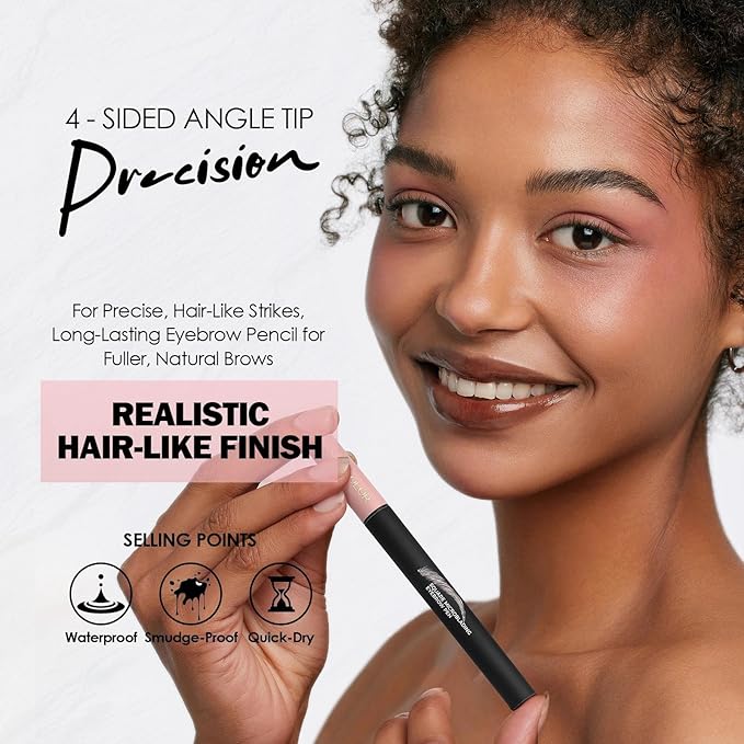 Anglicolor Microblading Eyebrow Pen Easy To Use,Eyebrow Pen Natural,Eyebrow Brush PenTo Hair-Like Strokes, Long-Lasting,Quick Drying,Outlining Filling Eyebrow Makeup 02 MOCHA