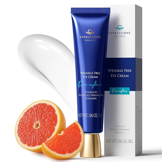 Under Eye Cream Anti Aging Peptides Eye Cream for Wrinkles with Niacinamide Reduce Fine Lines&Crow's Feet | Tightening and Firming for Women and Men 1.06 Oz Gold