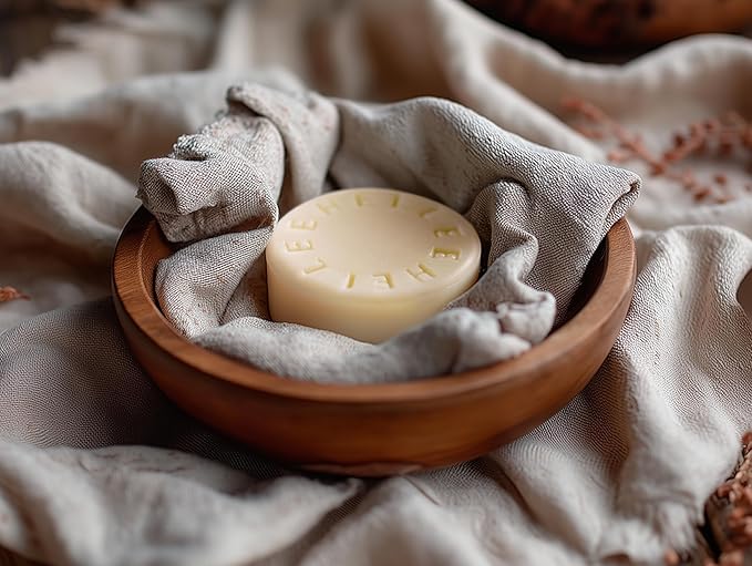 LEEHEI Cleansing Soap with Complimentary Natural Sponge Soap Stand (Lavender)