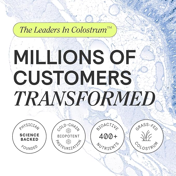 ARMRA Colostrum™ Powder | Blood Orange | Gut Health & Bloating | Skin & Hair | Immunity | Keto, Gluten & Fat-Free | 90 Servings