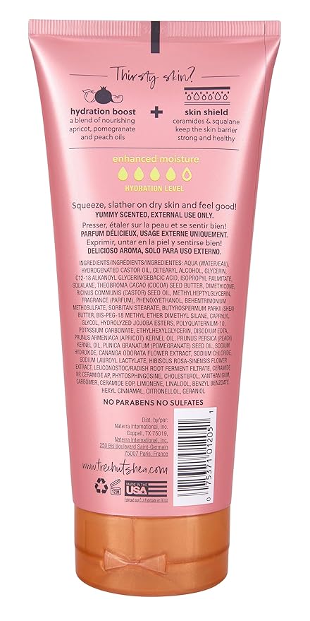 Tree Hut Pink Hibiscus Moisturizing Body Lotion, Ceramide and Squalene Formula Helps Protect Skin, Long-lasting Hydration Leaves Skin Feeling Soft & Moisturized, 8.5 fl oz.