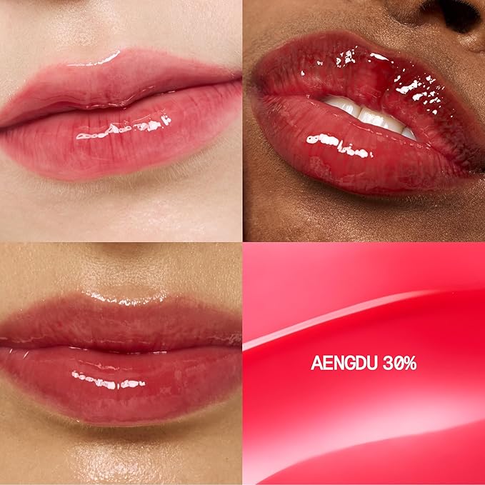 fwee 3D Voluming Gloss 30% (Sheer) | Aengdu 30% l High Shine, Non-Sticky Lip Gloss for Makeup | Long-Lasting, Moisturizing Gel Formula | 30%, 70% Pigment Options | Stocking Stuffers | 5.3g