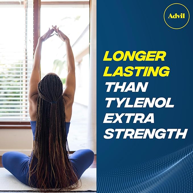 Advil Pain Reliever and Fever Reducer, Pain Relief Medicine with Ibuprofen 200mg for Joint Pain, Muscle Ache and Minor Arthritis Pain Relief - 200 Coated Tablets with Easy Open Arthritis Cap