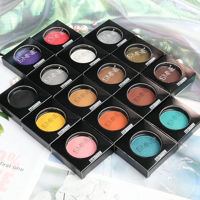 IS'MINE ISMINE Single Eyeshadow Powder Palette, Matte Purple, High Pigment, Longwear Single Eye Makeup for Day & Night
