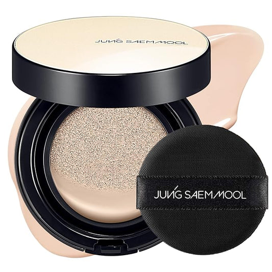 JUNG SAEM MOOL Essential Skin Nuder Cushion 17C Fair Pink 0.49 Fl Oz, No Refill, Natural Radiant Finish Cushion Foundation, Lightweight Hydrating Formula, Korean Foundation Makeup
