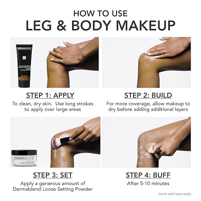 Dermablend Leg and Body Makeup Foundation with SPF 25, 0N Fair Nude, 3.4 Fl. Oz.