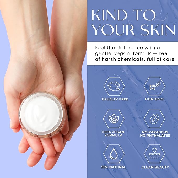 Skin 2.0 Hyaluronic Acid & Collagen Face Moisturizer – Deep Hydration, Firming & Anti-Aging Day Cream For Dry Skin – Dermatologist Tested, Korean Skin Care For All Skin Types, Clean Beauty – 1.69 Oz