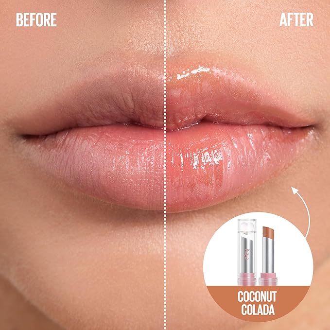 Kaja Juicy Glass Lip Balm | Plumping Lip Gloss Hydrating Lip Balm, Korean Beauty Tinted Lip Care, Moisturizing Lip Products, Nourishing Lip Moisturizer, Radiant Glow | Coconut Colada, 0.15 oz