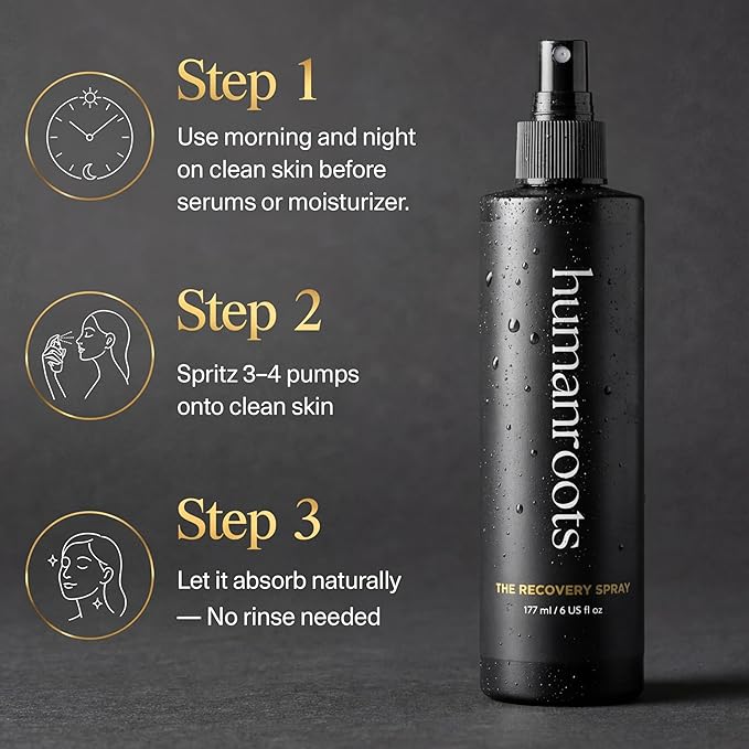 Hypochlorous Acid Spray for Face – Face Mist Toner with Electrolyzed Water (6oz), Lightweight Hydrating Recovery Spray for All Skin Types – Non-Comedogenic Formula, No Added Fragrances