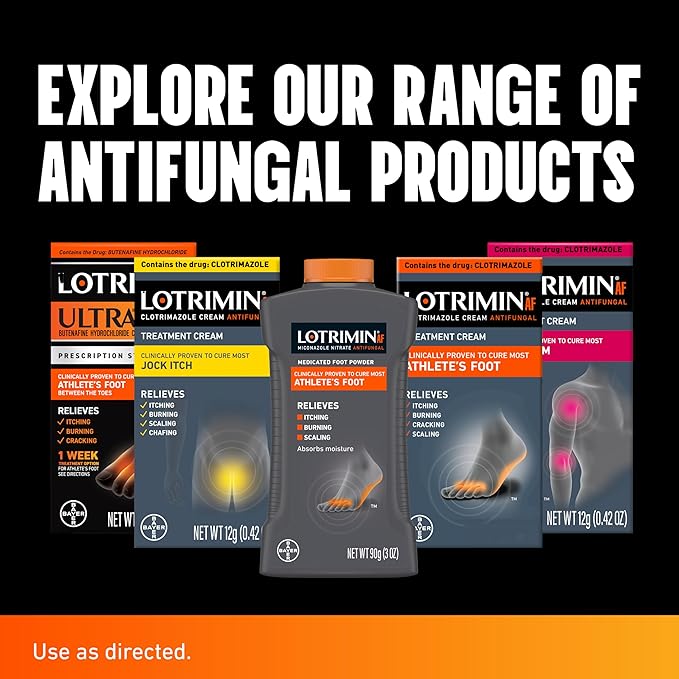 Lotrimin Ultra 1 Week Athlete's Foot Treatment, Prescription Strength Butenafine Hydrochloride 1%, Cures Most Athlete’s Foot Between Toes, Cream, 1.1 Oz