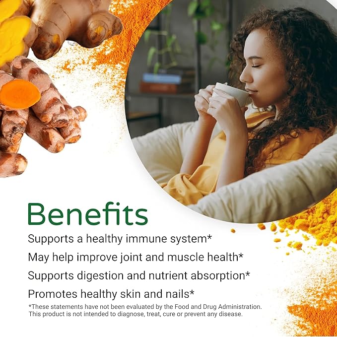 FEEL GOOD Superfoods Pure Curcumin Powder, Organic, Non-GMO, Vegan from Bulk Ground Turmeric Root from India, Curcuma Longa Joint Supplement, 5 oz