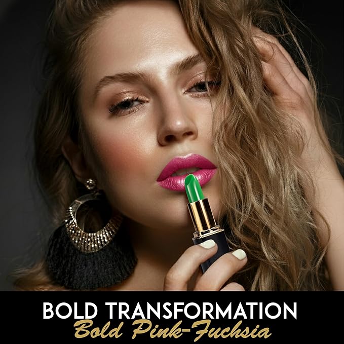 Lipstick L'Paige "BASIC GREEN" long-lasting mosturizing AloeVera "will Change"