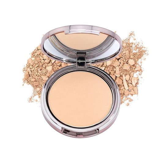 Girlactik Luminous Face Powder – Radiant Finish Pressed Powder for Natural Glow & Smooth Skin – Lightweight, Buildable Setting & Finishing Powder | Vegan, Cruelty-Free Compact (Fair)