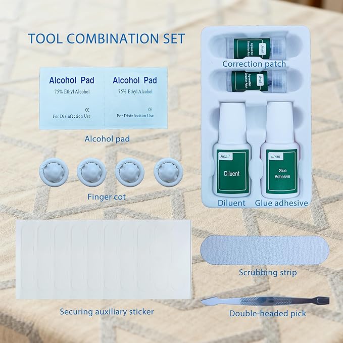 10-Piece Pack Titanium Alloy Ingrown Toenail Corrector,Curved Toenail Repair Patch,Memory Metal Ingrown Toenail Physical Correction Tool,Ingrown Toenail Removal Tool Set,Nail Aesthetic Shaping Tools.
