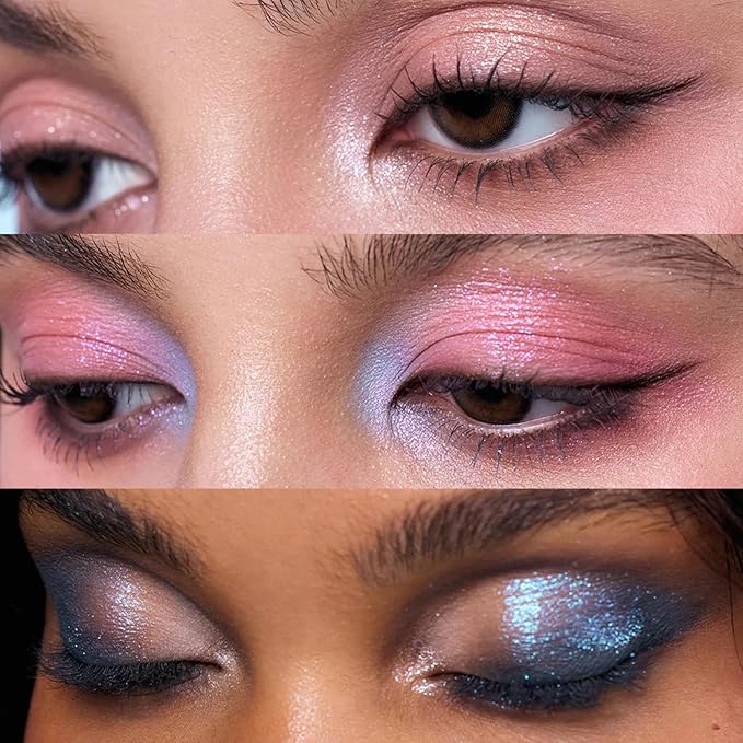 Flower Knows Shell's Jewel 6-Color Makeup Palette,Smoke Greys Eyeshadow with 4 Matte + 2 Shimmer Shades,Blendable Smooth Cute Eye Makeup,0.23 Oz(03 Deep Sea)