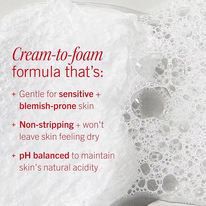 First Aid Beauty Ultra Gentle Cream-to-Foam Facial Cleanser – Makeup Removing Face Cleanser - Face Wash with Colloidal Oatmeal & Glycerin, for Sensitive, Acne & Blemish-Prone Skin, 2 oz