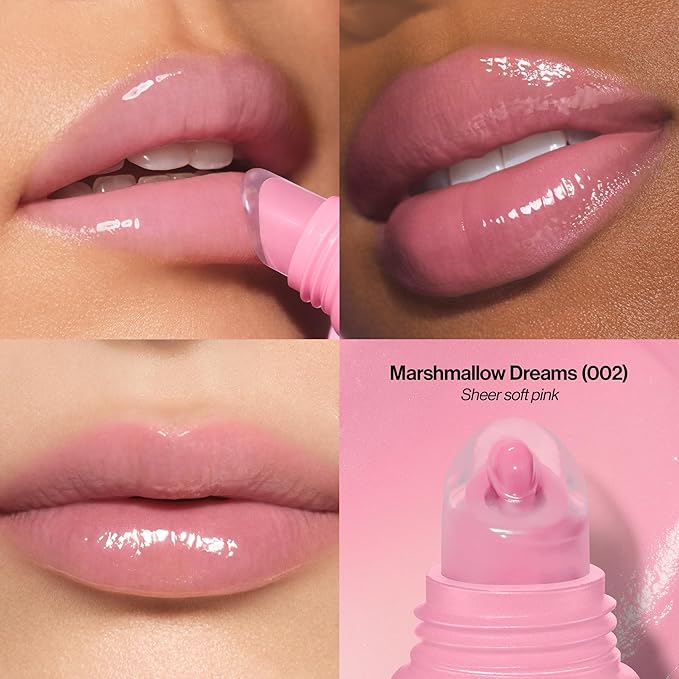 Revlon Glimmer Lip Treat Balm + Mask™, Overnight Peptide Lip Treatment, Hydrating, 002 Marshmallow Dreams, 0.4 fl oz