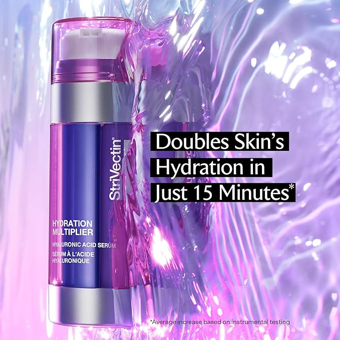StriVectin Multi Action Hydration Multiplier Serum with Hyaluronic Acid, Ceramides and Peptides for Dehydrated, Dry Skin (Pack of 2)