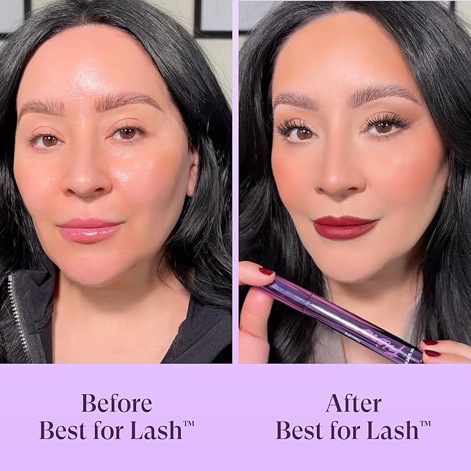 Best for Lash™ Mascara for Women Over 40 – Volumizing, Lengthening & Lifting Peptide Mascara with Vitamin B5 – Smudge-Proof, Flake-Resistant, Gentle Washable Formula, Black