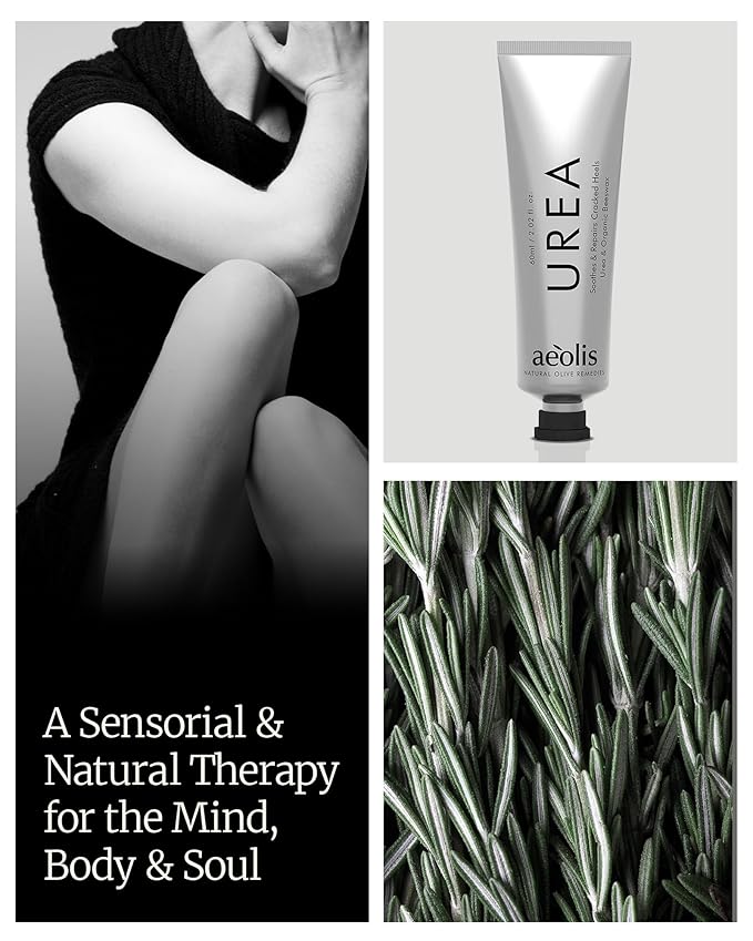AEOLIS 10% Urea Foot Cream for Cracked Heels (2.03 fl oz), Beeswax, Shea Butter, Aloe Vera & Vitamin E – Deep Moisturizing Care for Rough Feet – Dry Heels Treatment & Softening Foot Cream