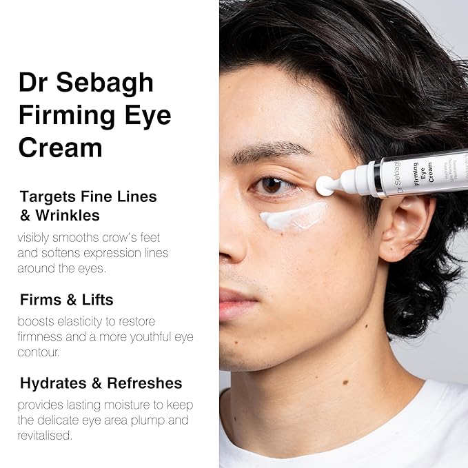 Dr Sebagh Firming Eye Cream (0.5 fl oz) - Eyecream for Dark Circle & Puffiness - Under Eye Moisturizer & Hollow Eyes Treatment - Lifting Sunken Eyes Treatment & Under Eye Plumper for Aging Skin