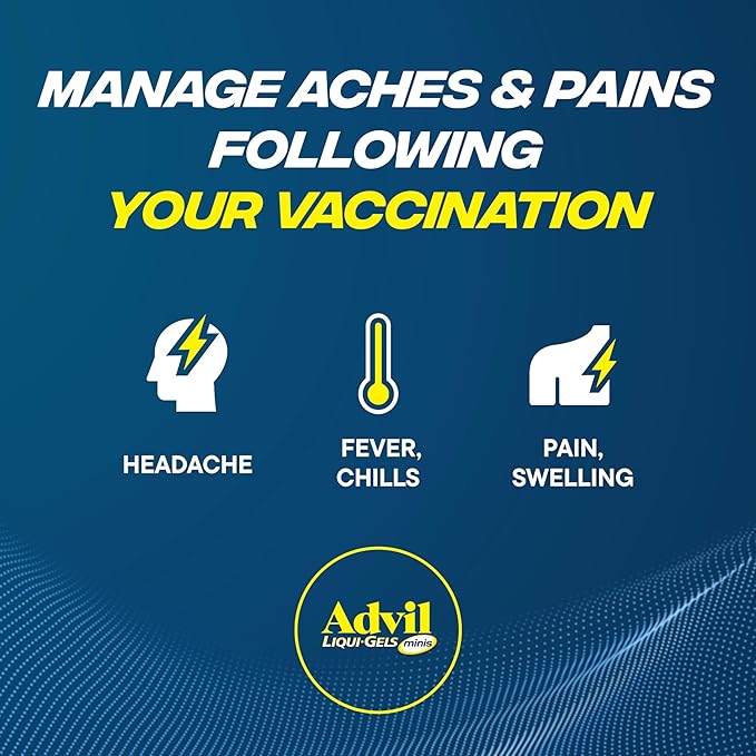 Advil Liqui-Gels minis Pain Reliever and Fever Reducer, Pain Medicine for Adults with Ibuprofen 200mg for Pain Relief - 200 Liquid Filled Capsules