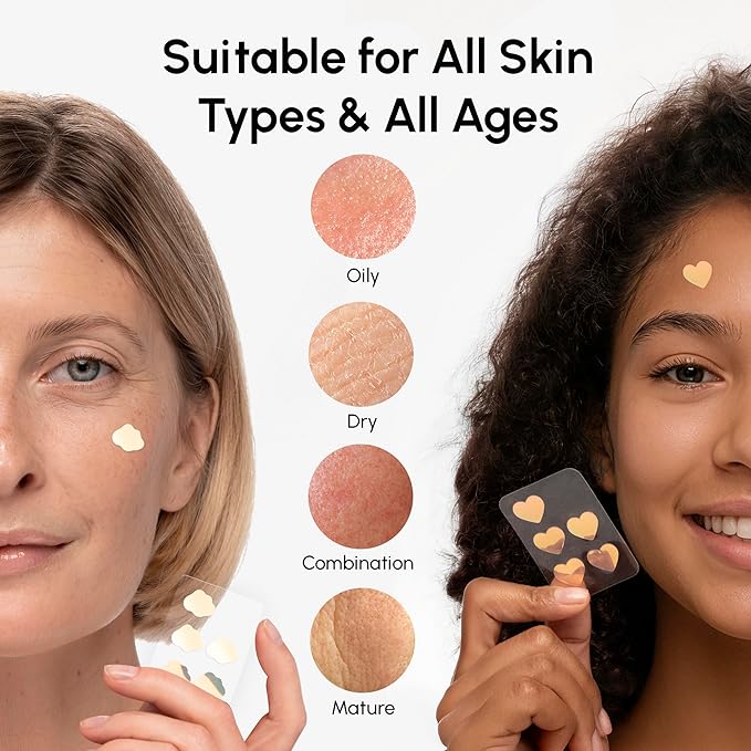 MAREE Star Pimple Patches for Face - Hydrocolloid Acne Patches w/Salicylic Acid, Tea Tree Oil & Centella - Cute Pimple Patches Stars - Teens Zit Patches Stickers - Parches Para Acne - 72 Blemish Dots