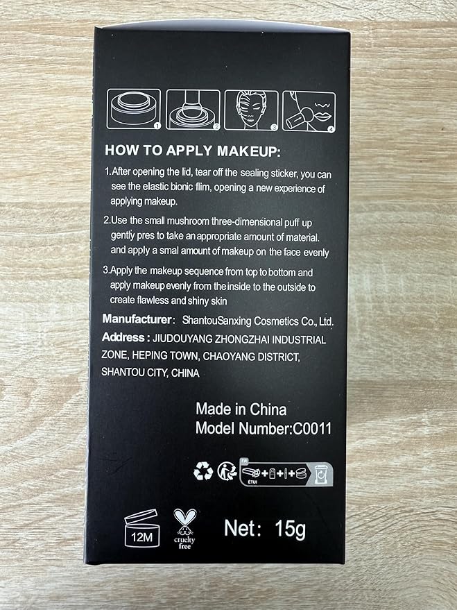 2 PCS Mushroom Head Air Cushion CC Cream Nature Foundation,Foundation Brush Powder Brush,Moisturizing Concealer, Bright Makeup Base Long Lasting with Mushroom Makeup Sponge (2PCS #01 Ivory)