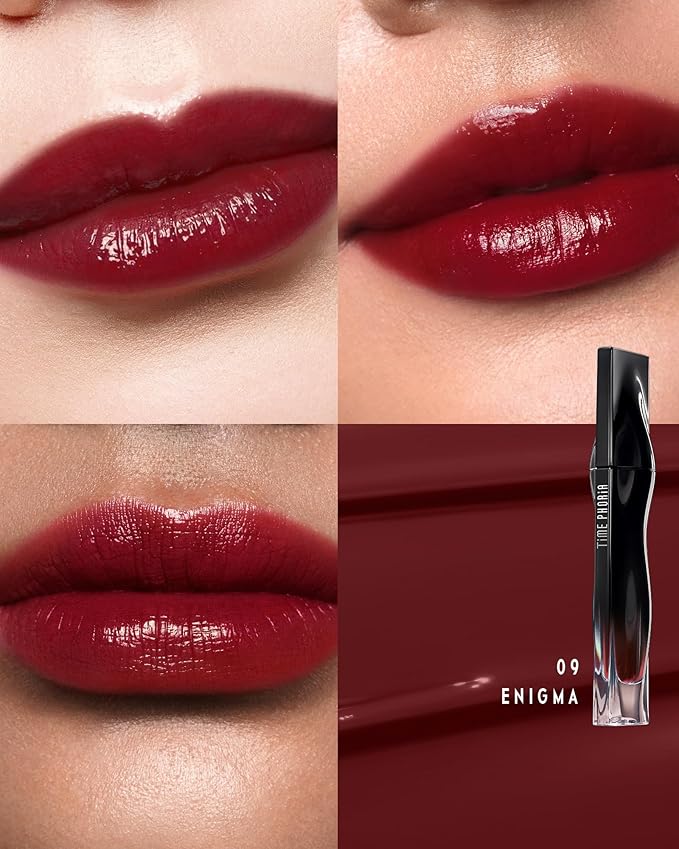 STELLAR DUST LIP STAIN-Waterproof and Transferproof Lip Tint For Women, Glossy Finish Lip Gloss, Lightweight High Coverage, Long Lasting, Stocking Stuffers For Teen Girls (09 ENIGMA)