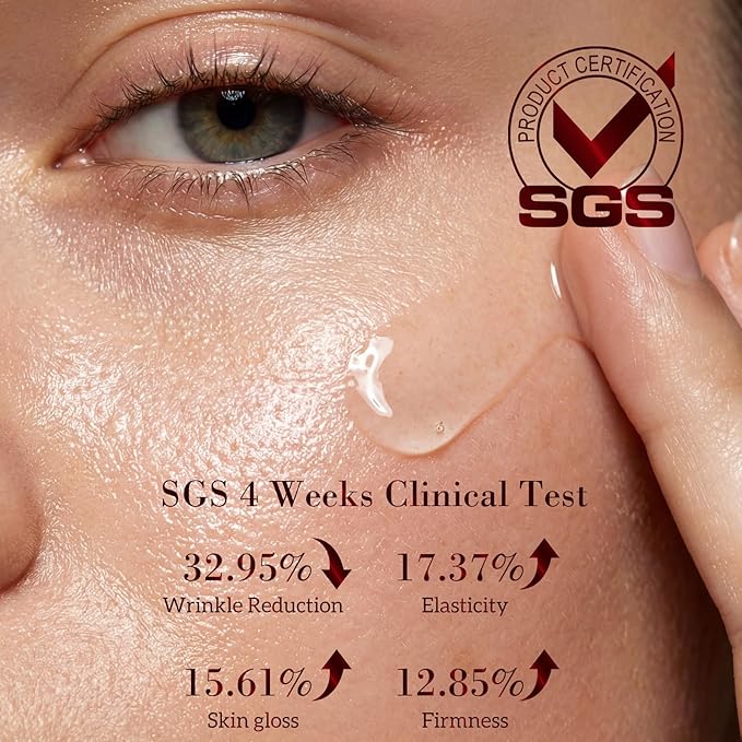 HKH Bakuchiol Retinol Serum For Face: 30 Capsules Anti-Aging Serum Sensitive Skin - SGS Tested Wrinkle Reduction in 4 Weeks - Night Repair Serum With Peptides & Plant-Based Retinol - Travel-Friendly