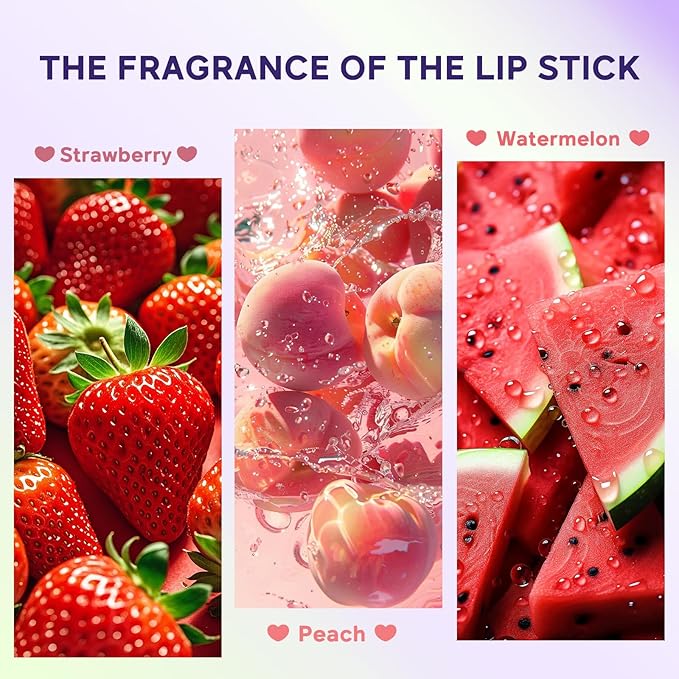 Glam Code Tinted Lip Balm Trio, Moisturizing Lipstick with Shea Butter, Hydrating Lip Makeup Set for Women & Girls, Vegan Formula, Cream Finish, Cruelty-free (3-Count, 01)