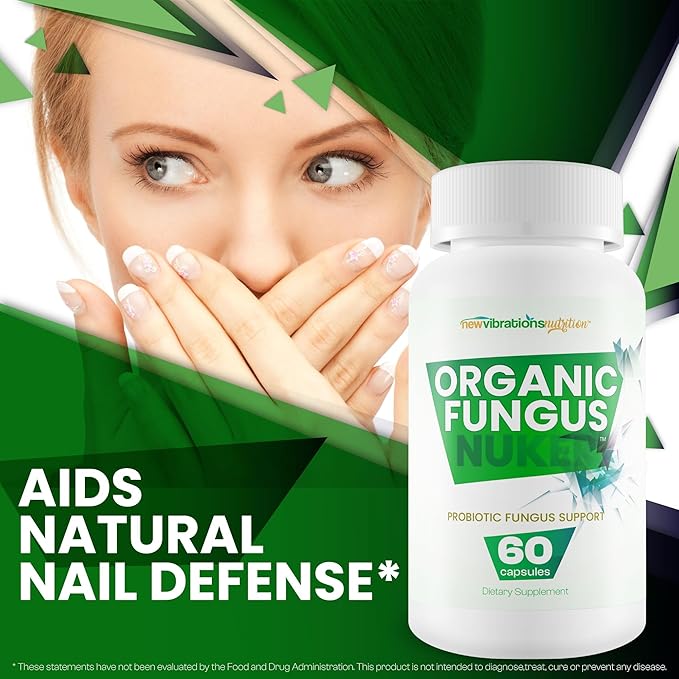 Organic Fungus Nuker Probiotic - Our Best Toenail Fungus Probiotic For Fungal Nail Immune Support - 40 Billion Probiotics & Prebiotics - Pro/Prebiotic Myco Nuker Probiotics Nail Fungal Treatment