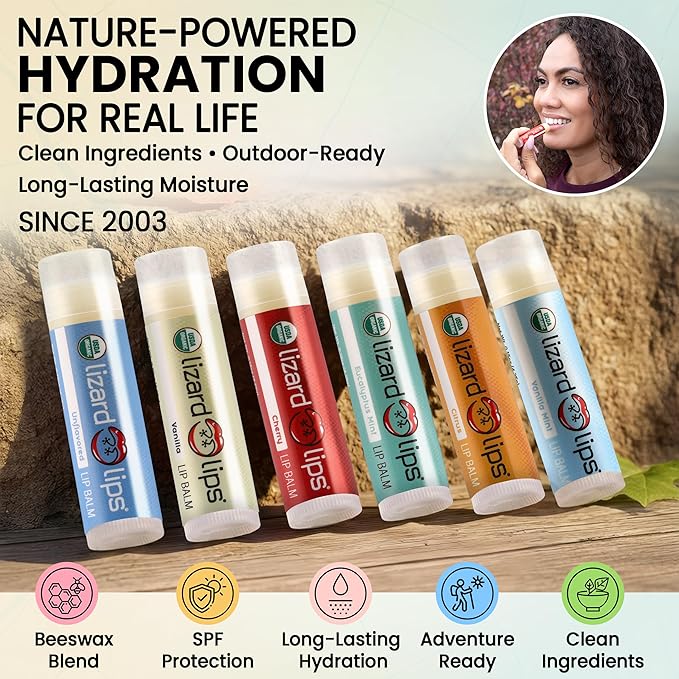 Lizard Lips USDA Certified Organic - 4 Flavor Variety Pack