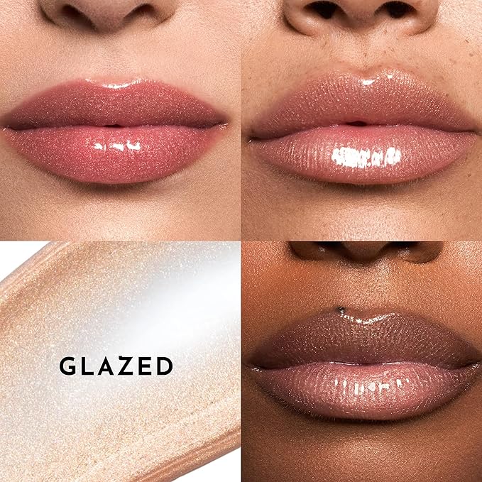 Lawless Forget the Filler Lip Plumping Line Smoothing Gloss - Glazed - Premium Volumizing Lip Gloss with Natural Ingredients Designed to Plump, Firm, and Hydrate Lips 0.11 oz