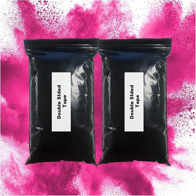 Color Blaze Black-Out Baby Gender Reveal Powder - 2lbs Pink Colored Powder for Girl, Perfect for Car, Motorcycle Burnout, Toss, Photoshoot, Reveal Party & Festival - Pack of 2 Bags with 1 lb - Pink