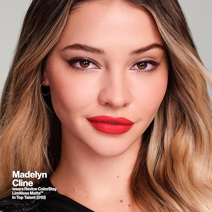 Revlon ColorStay Limitless Matte Liquid Lipstick, Vegan Formula, No-Budge, Longwear Lip Color, Long Lasting, Lightweight/Comfortable, Waterproof, 014 Dream Job, 0.17 fl oz
